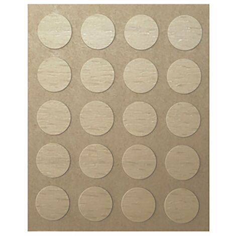 Bouchon à vis  Fabriqué en PVC  Fini érable  Mesures 12120.5mm  40 Unités - talla