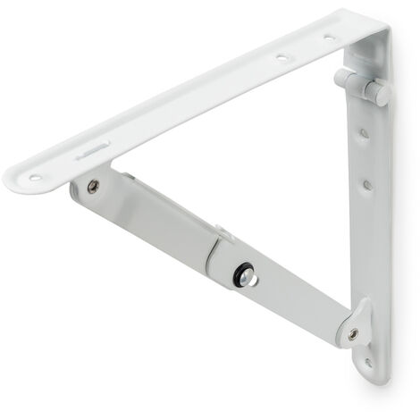 REI – Support d'étagère décoratif en acier blanc – Dimensions 2419x920x3mm – Système de fixation vissé – 1 unité pour installation facile (1/2)