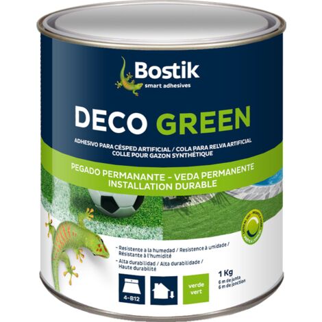 Bostik – Colle pour gazon synthétique 1kg – Adhérence parfaite sur béton, bois et métaux – Résistante à l'humidité et intempéries – Application facile