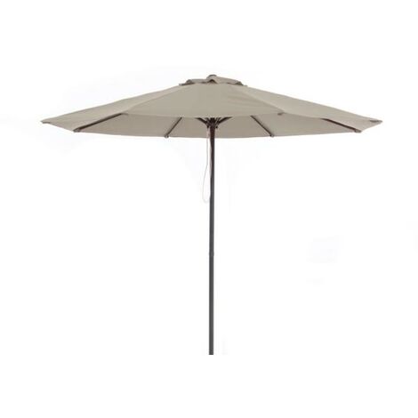 Parasol de aluminio imitación madera diámetro 3 m - talla (1/2)
