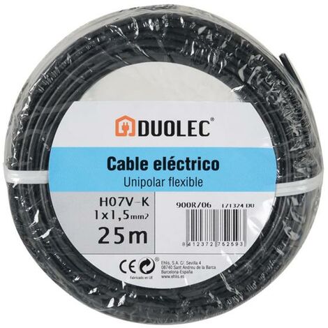 Cable eléctrico unipolar 10 mts - talla