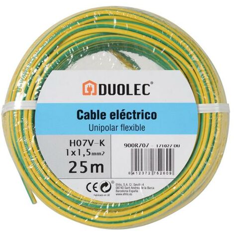 Cable eléctrico unipolar 10 mts - talla