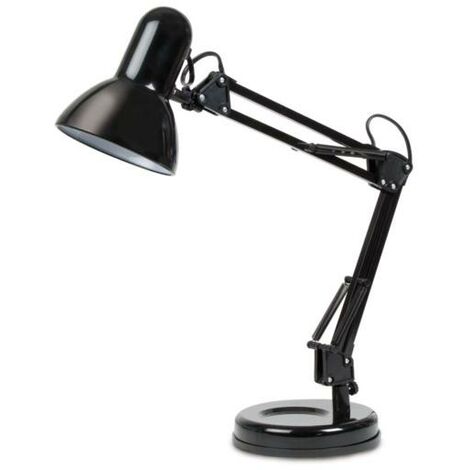 Lampe de bureau design HESTER noire en métal