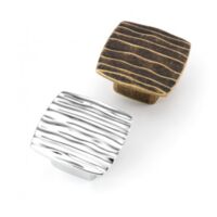 Poignée Rough 6150 - talla Bronze rustique. 42x42mm. 25mm. 24x24mm.