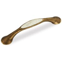 Poignée Liki 9821 - talla Craquelé/Bronze rustique. 178x22x31mm. Entraxe 128mm.