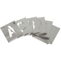 Alphabet pour étiquetage 60 mm aluminium - talla