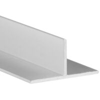 Profilé en T aluminium 20x20mm – Finition anodisée mate – Longueur 1 mètre – Épaisseur 1 mm – Pour métallerie et construction – REI