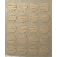 Bouchon à vis Fabriqué en PVC Finition Chêne Clair Mesures 12120.5mm 40 Unités - talla