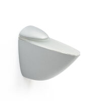 Support réglable pour étagères en verre et bois Fabriqué en Zamac Fini chromé mat liquide Pour étagères d&aposune épaisseur de 3 à 40 mm Mesures 3988105mm Système de fixation 1 unité - talla