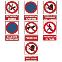 Señales de prohibición - talla .