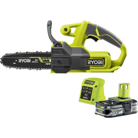 RYOBI Tronçonneuse 18V One+ - Batterie 2.5Ah - Chargeur - RY18CS20A-125