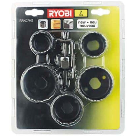RYOBI Jeu de 7 pièces scie cloche pour le bois RAK07HS