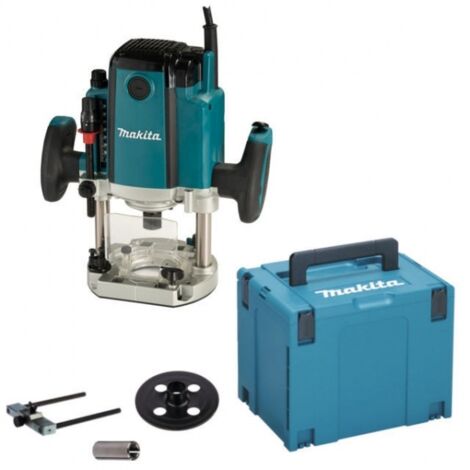 Makita – Fraiseuse verticale 1650W – Capacité d'enfoncement 70mm – Vitesse 22000 min⁻¹ – Pour bois dur et teck – Ergonomie avancée
