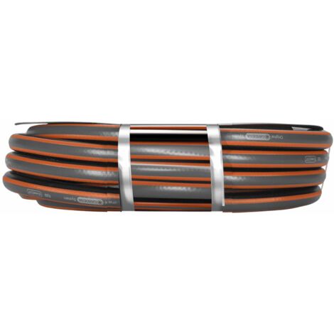 Gardena – Tuyau d'arrosage 15 mètres – PVC renforcé – Résistance pression 25 bars – Flexible anti-pliage – Couleur grise avec touches orange (1/10)