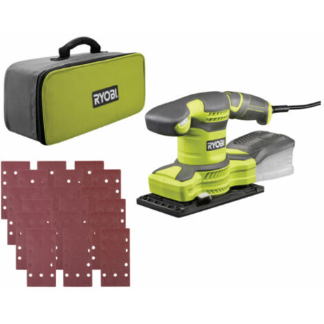 RYOBI Ponceuse vibrante électrique 280W - sac de transport - 30 abrasifs RSS280-SA30 (1/6)