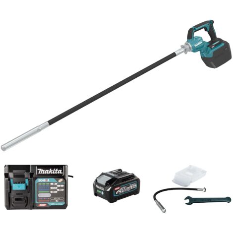 Makita – Vibreur à béton 40V – Moteur Brushless – Protection XPT contre l'eau et la poussière – Longueur d'arbre 1200-2400mm - VR003GM101