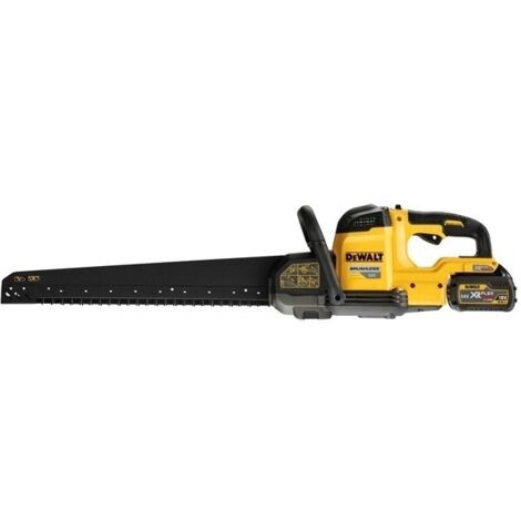 Dewalt – Scie alligator 54V XR avec 2 batteries 6Ah – Moteur Brushless pour béton cellulaire – Longueur de lame 450 mm – DCS398T2