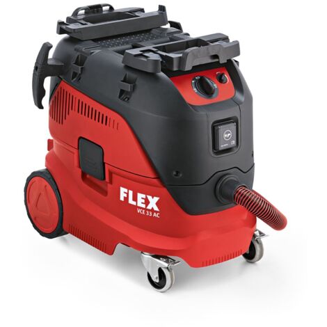 Flex – Aspirateur de sécurité 1200W – Dépression 25000 Pa – Capacité 30 L – Pour chantiers humides et poussières fines – Antistatique