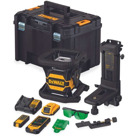 DeWALT DCE080D1GS Laser rotatif vert 18V 2,0 Ah Li-Ion avec Bluetooth et accessoires coffret TSTAK