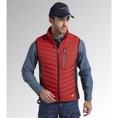 Gilet de travail sans manches PADDED OSLO - Rouge M (1/5)