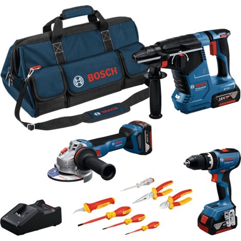 Combo Kit Bosch GSB 18V-65 + GWS 18V-11 + GBH 18V-24 C 18V 5Ah (1/5)