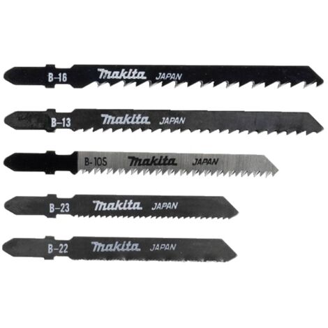 Makita – Set de lames de scie sauteuse 5 pièces – Pour bois dur et teck – Coupe nette sans éclat – A86898