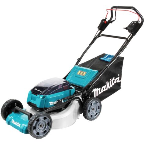 Makita – Tondeuse à batterie 36V – Auto-tractée 46 cm – Moteur sans balai – 4 ports de batteries – Bac de ramassage 60L – DLM462Z