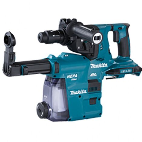 Makita – Perceuse à percussion 36V avec 2 batteries 18V – DHR283ZWJU – Moteur Brushless – Technologie XPT pour environnements difficiles - 18Vx2