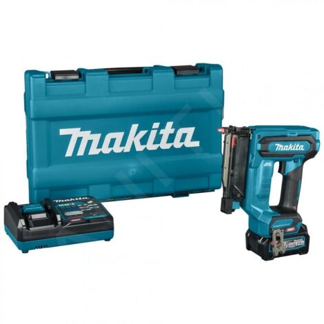 Makita – Agrafeuse électroportative sans fil 40V – Moteur Brushless – Longueur agrafes 15-35mm – Pour fixation bois-bois et plinthes - PT001GD101