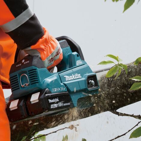 Makita – Scie électrique 25 cm DUC256Z – 36V (2x18V) – Moteur Brushless – Vitesse 20 m/s – Pour élagage et entretien d'arbres - 18Vx2