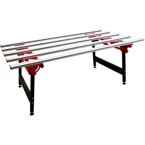 Rubi – Table de travail 180 x 104 cm – Structure robuste pour céramiques grand format – Capacité 250 kg – Système EASY FIX pliable