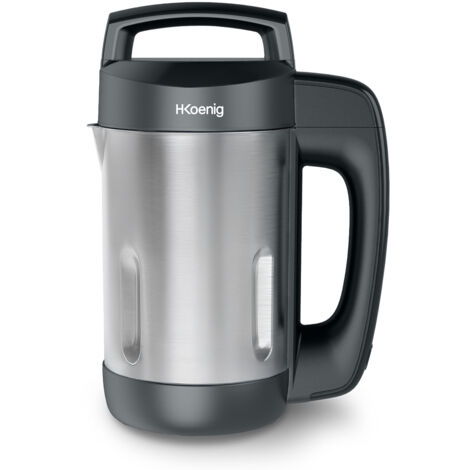 H.Koenig Frullatore soup maker 1.1L MXC20 in acciaio inox nero 850W