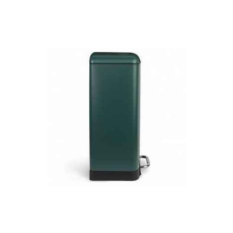 Pattumiera da cucina a pedale in acciaio inox n ° 701 Capacità 30 L, verde  scuro