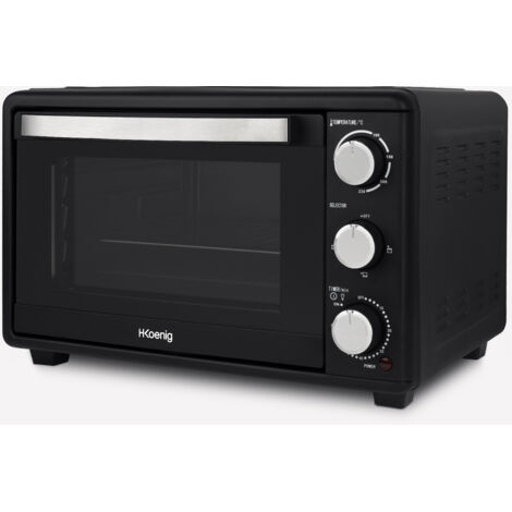 Forno Elettrico Mini H.Koenig - 30 Litri, 1500W, Vetro Nero | 6 Funzioni Con Timer - Foto 10