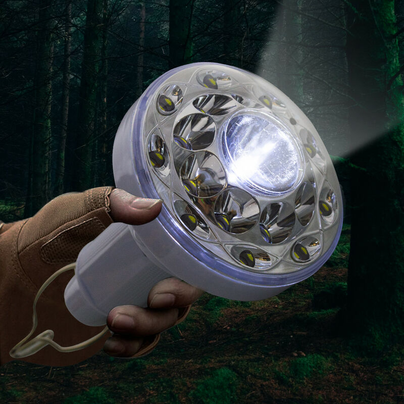 Lampada LED Portatile Ricarica solare Torcia Lampadina per Campeggio con  Gancio