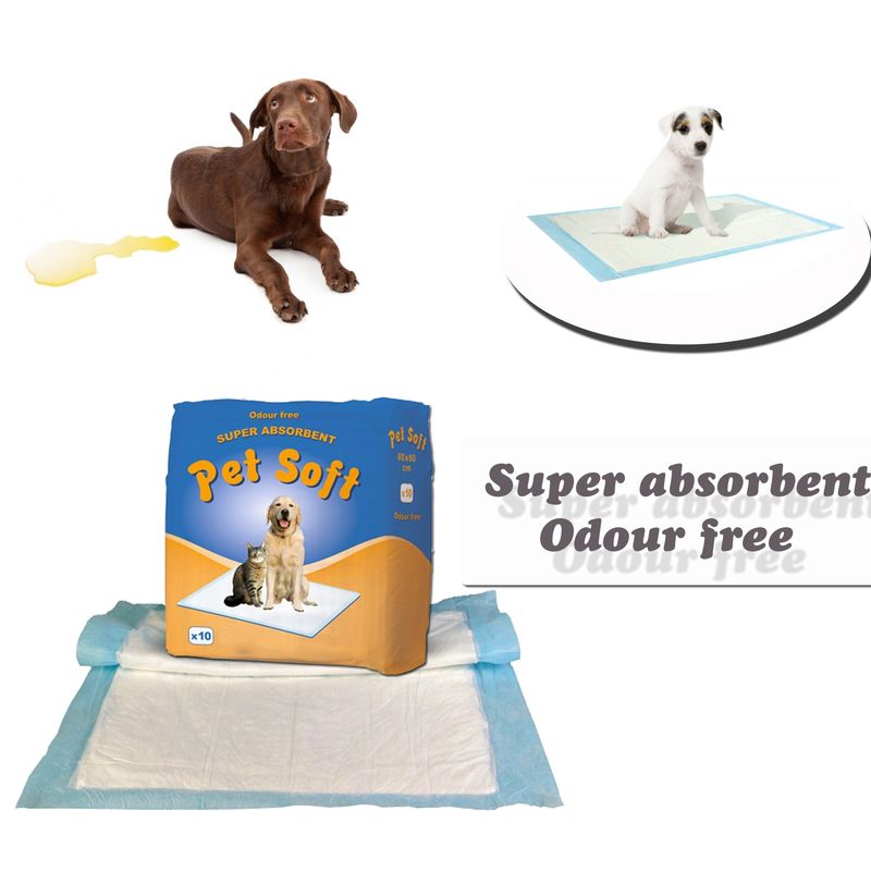 TAPPETINI SUPERR ASSORBENTI PER CANI GATTI 60X60CM CUCCIOLI PANNOLINI  TRAVERSE