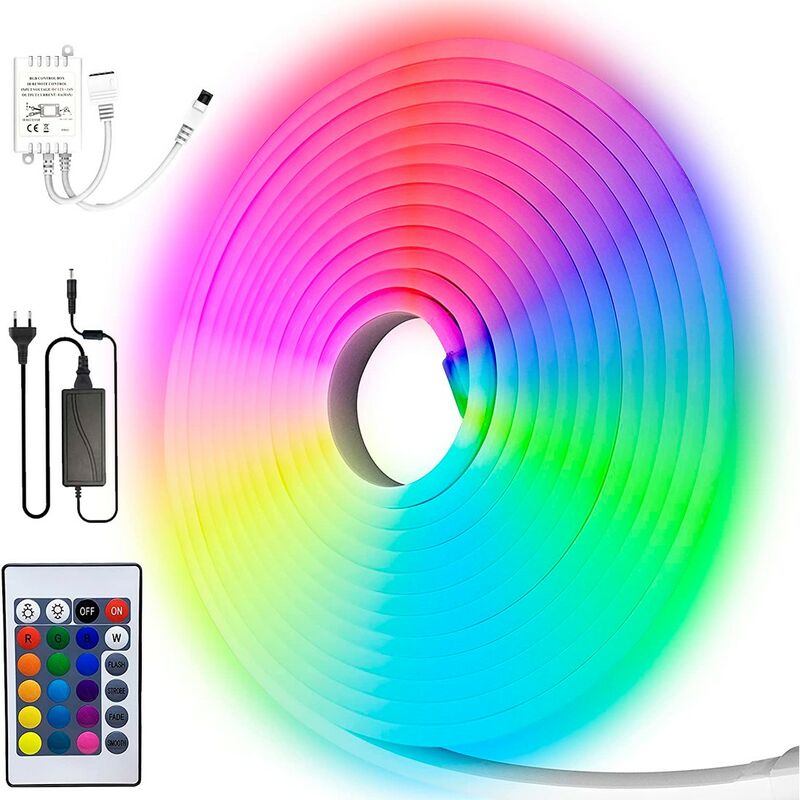 Striscia LED Multicolore 5mt 71989 Neon RGB 120 LED Impermeabile