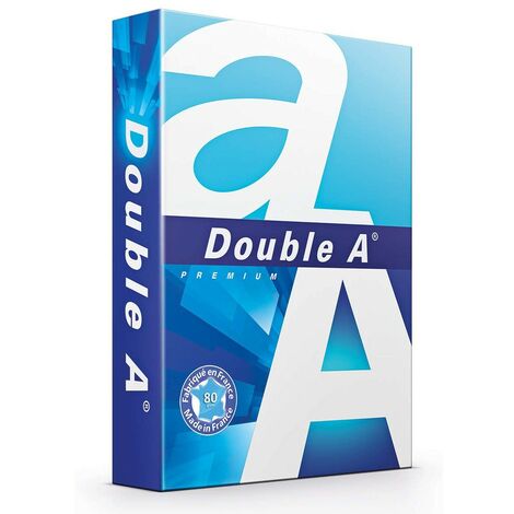 Pack da 5 Risme di carta 015430 formato A5 500 fogli da 80 g DOUBLE A  Premium