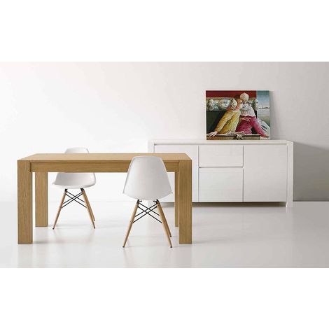 000264 - Tavolo allungabile a 260 cm con struttura in laminato PARIDE  GRIGIO GESSATO 