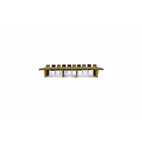 000265 - Tavolo allungabile a 260 cm con struttura in laminato PARIDE  ROVERE RUSTICO 