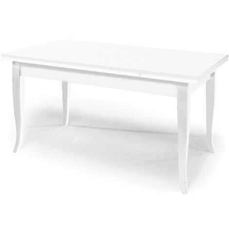 Tavolo cucina quadrato 80x80 bianco, tavolo ristorante mod. Iago