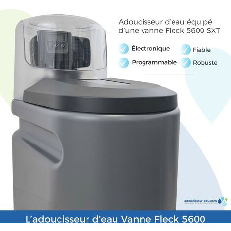 Wasserenthärter 25l Fleck 5600 Sxt Wasserenthärtungsanlage Elektronisch Volumetrisch Made In France
