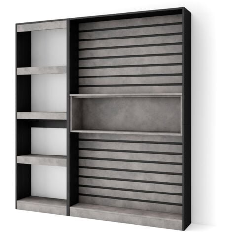 Libreria JANNERUP stretta 5 ripiani rovere