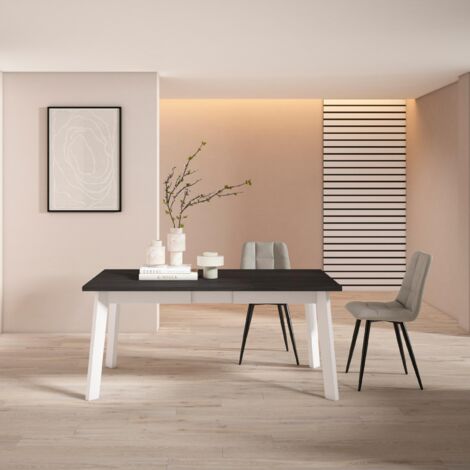 Acacia Wilma Tavolo Da Pranzo In Legno Massello, 122 Cm, Rovere Naturale, Per 4 Posti, Cucina E Patio