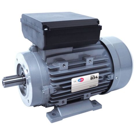 Moteur électrique Monophasé 220V ALMO MMP80G4B34 - 0.75kW (1.1CV), 1500 Tr/min, Bride B34