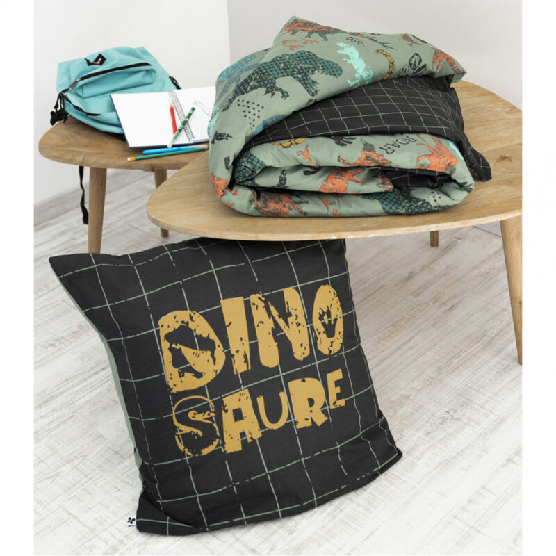 Housse De Coussin Dinosaure T-Rex 45x45 Cm – Taie Décorative Jurassic Pour Canapé Ou Lit - 6