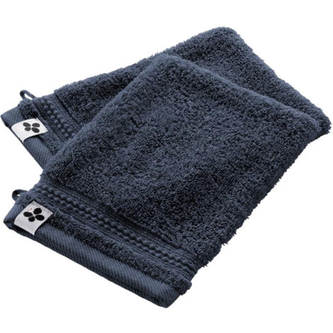 EMMA - Lot de 2 Gants 15x21cm en Coton Bio Coloris Minuit (1/5)