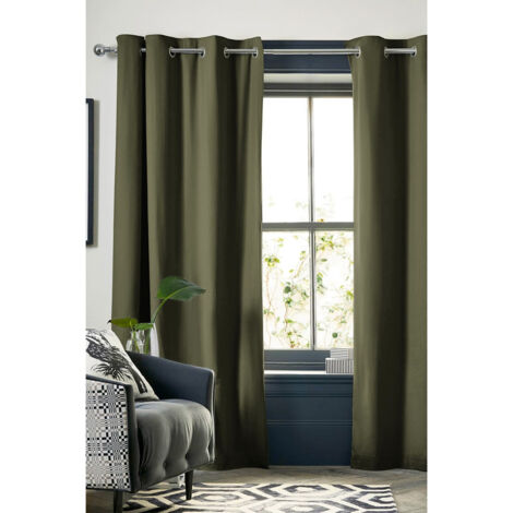 KEEPER - Rideau Thermique Occultant 280x260cm Coloris Romarin