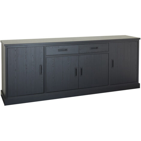 ALPHA - Ensemble Buffet 4 Portes et Table Repas Ovale 230cm