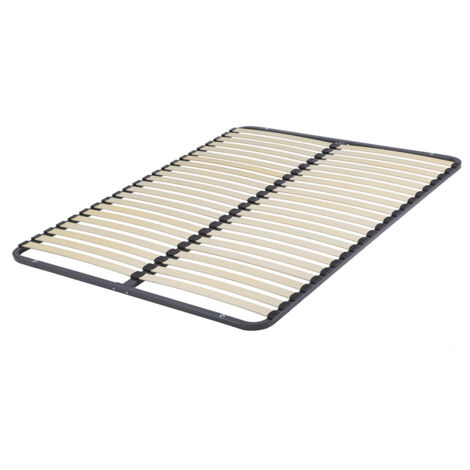 SLIMKIT - Cadre à Lattes 2x22 à Assembler 160x200 Métallique (1/2)